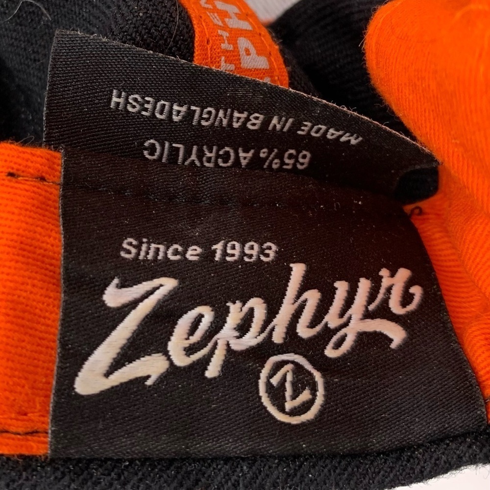 Philadelphia Flyers NHL Orange/Black Snapback Zephyr Sewn Baseball Cap Hat EUC - Picture 5 of 9